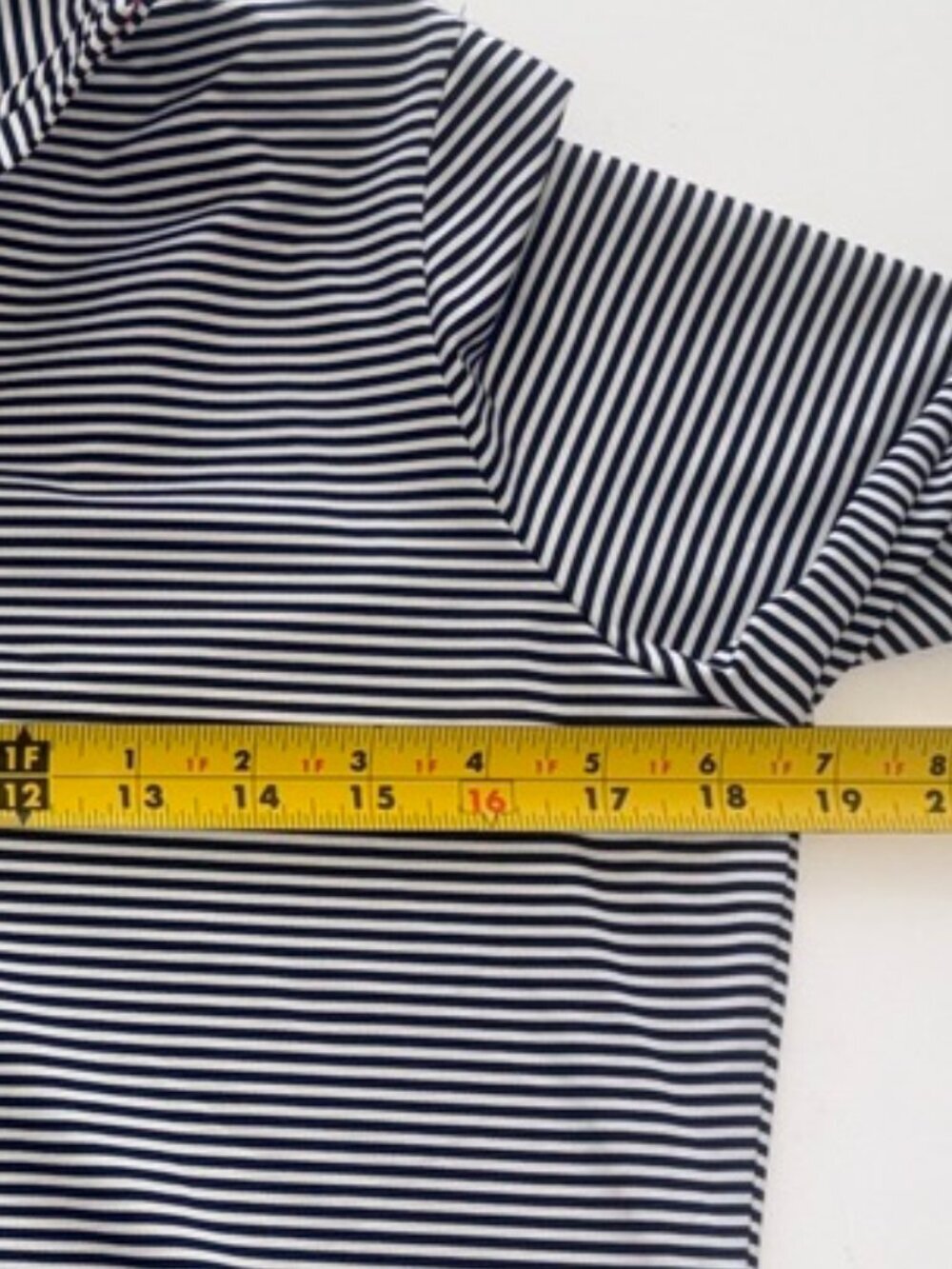 Women's Long-Sleeve Striped Quarter-Zip Performance Top - Black & White - Picture 9 of 11